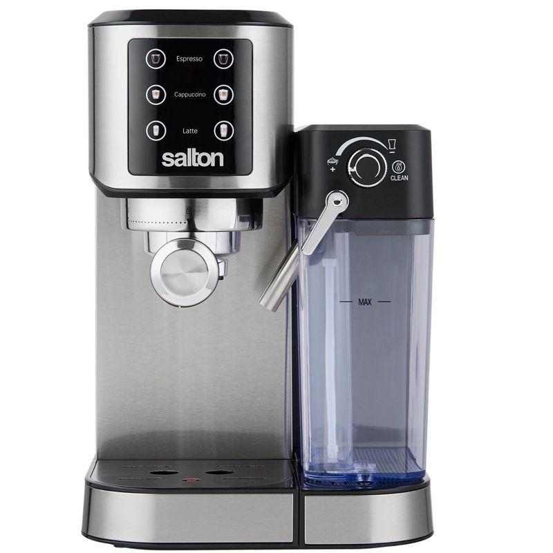Salton Salton 3-in-1 Espresso, Cappuccino & Latte Machine with Milk Removable Container
