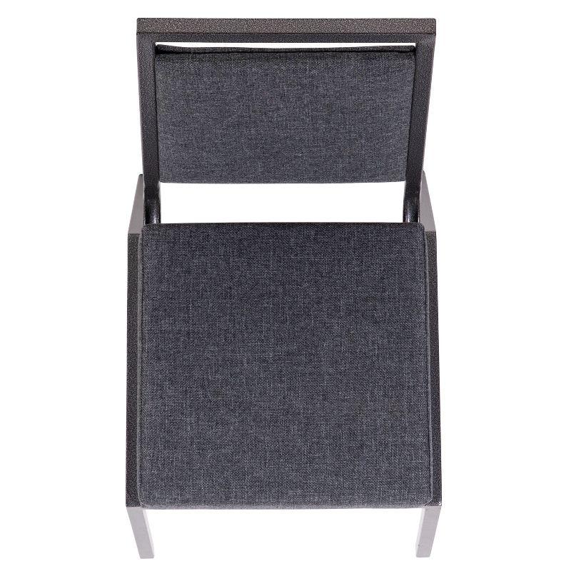 Dark Gray Fabric and Steel Stacking Banquet Chair