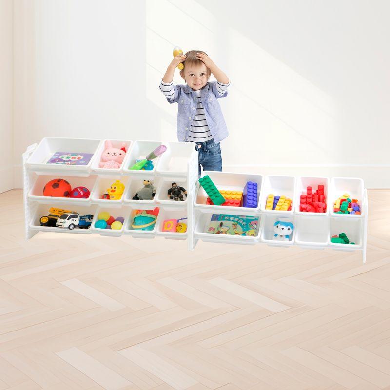 UNiPLAY 5 Tier Toy Storage Organizer with Removable Bins