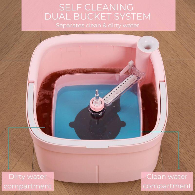 True & Tidy True & Tidy Trueclean Mop & Bucket System, Rose