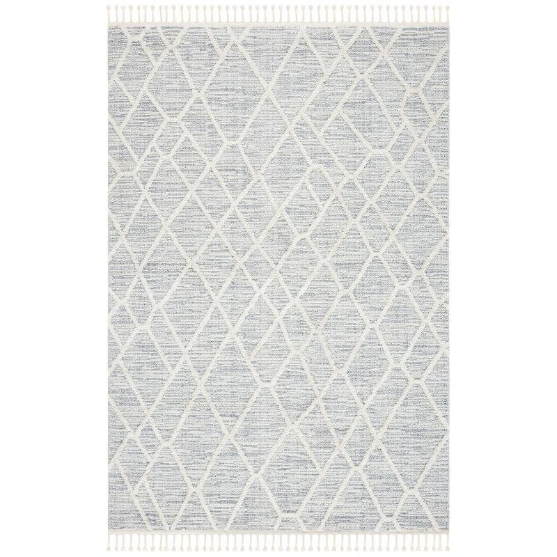 Marrakesh MRK514 Power Loomed Area Rug - Ivory/Grey - 4'x6' - Safavieh.