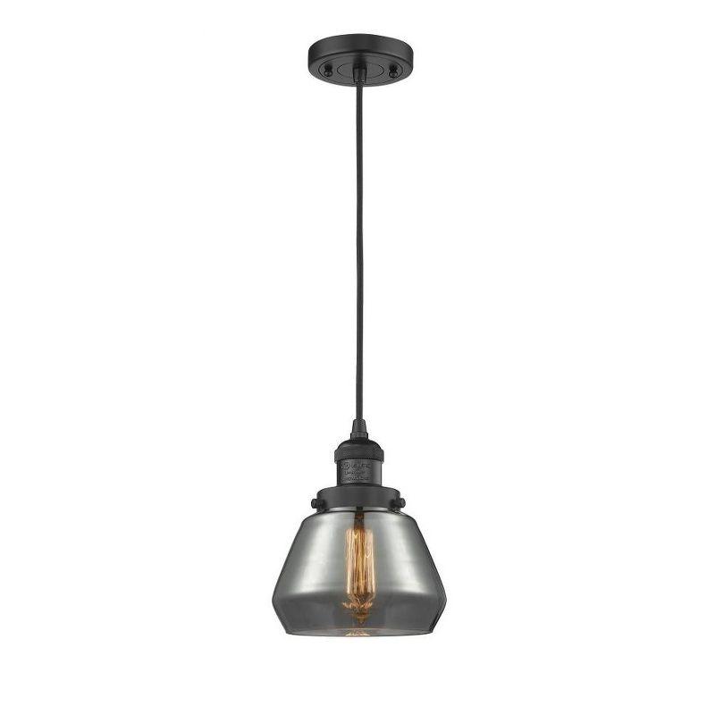 Innovations Lighting Fulton 1 - Light Pendant in  Matte Black