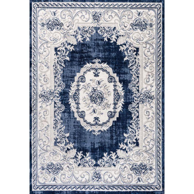 Rosalia Cottage Medallion Indoor Area Rug - JONATHAN Y