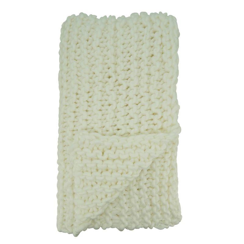 Sevan Collection Chunky Knit Throw Blanket