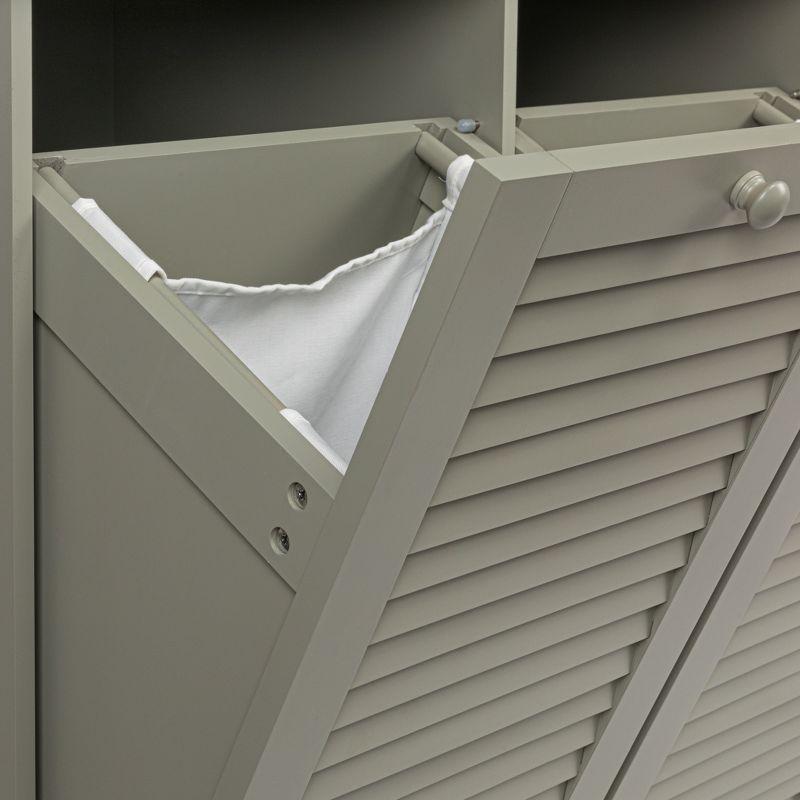 Household Essentials Tilt-out Cabinet Laundry Sorter with Shutter Front