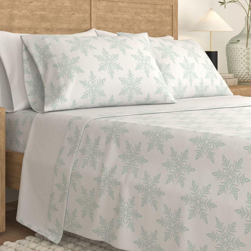 100% Cotton Lodge Printed Flannel Sheet Set