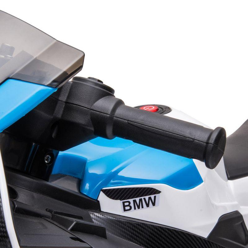 Aosom Licensed BMW HP4 Kids Electric Motorcycle Ride-On Toy 3-Wheels 6V Battery Powered Motorbike with Music for Girls Boy 18 - 60 Months, Blue
