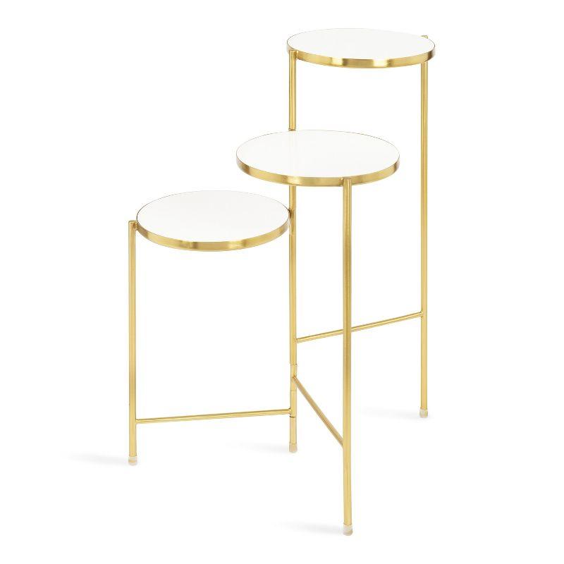 Kate and Laurel Fields Tri-Level Metal Plant Stand