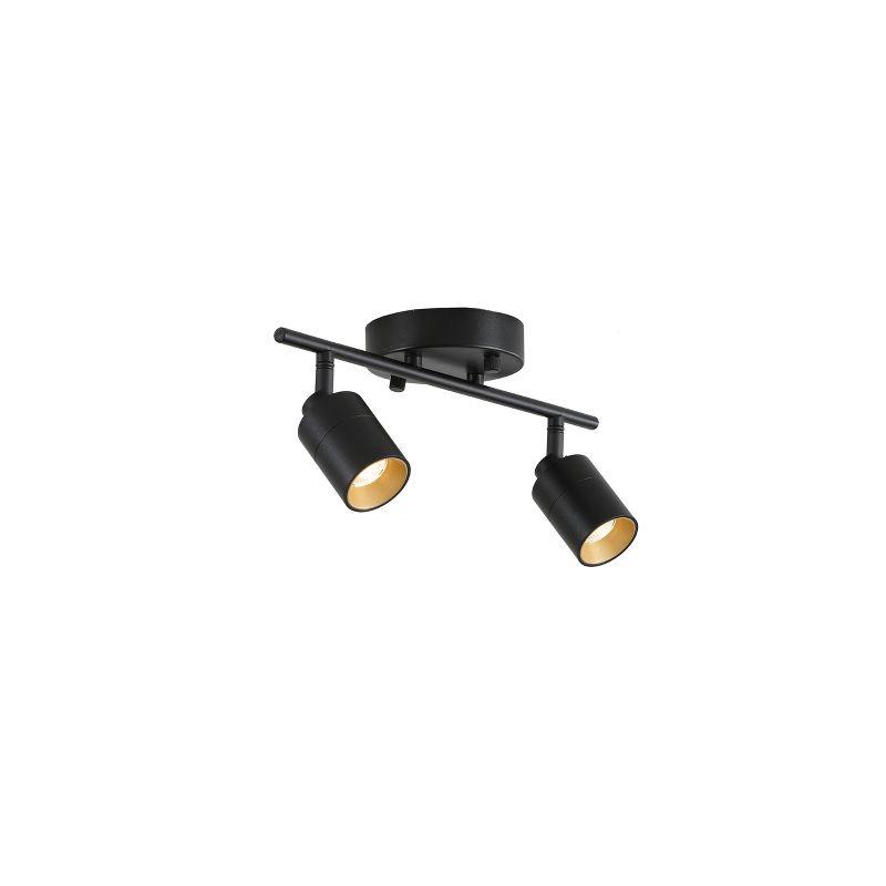 VidaLite Shura 2-Head LED Track Light Black