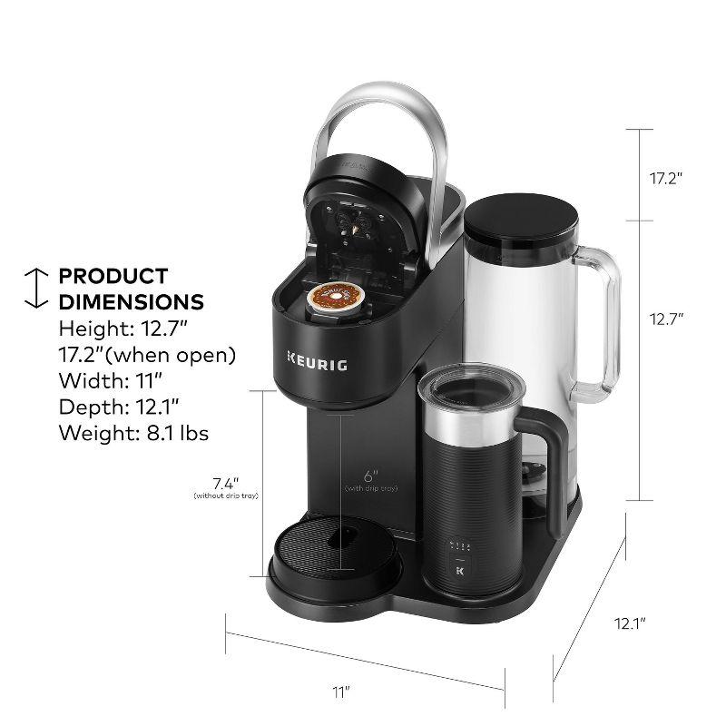 Keurig K-Cafe SMART Single Serve K-Cup Pod Coffee, Latte And Cappuccino Maker, Black