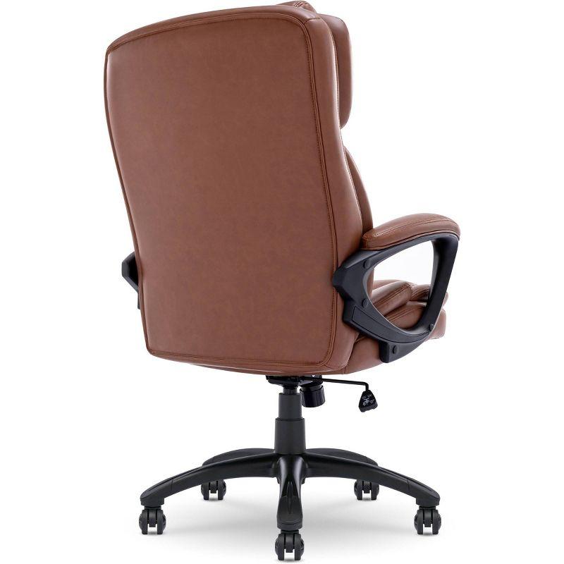 Serta Serta Garret Executive Office Chair, Ergonomic Lumbar Support, Semi-Plush Cushion, Body Pillows