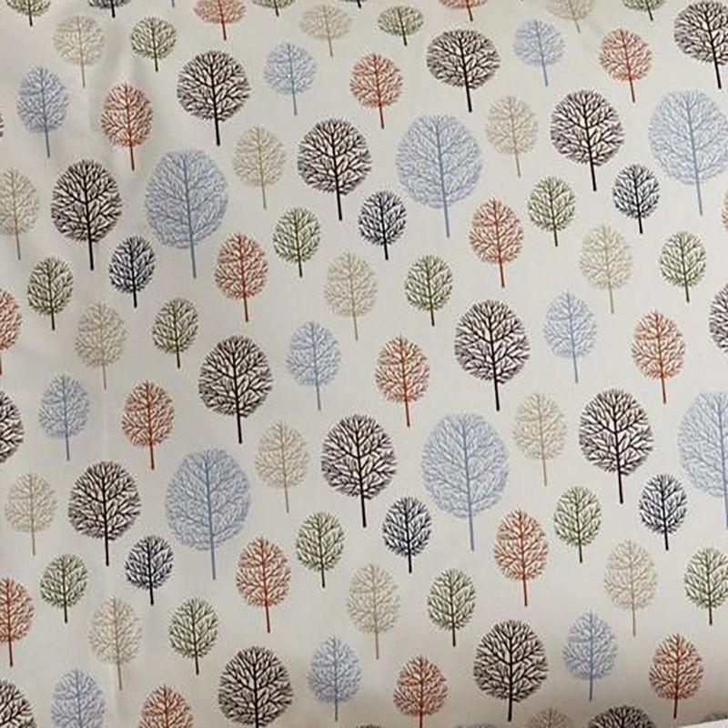 Micro Flannel Shavel Durable & High Quality Luxurious Printed Sheet Set Including Flat Sheet, Fitted Sheet & Pillowcase, Full - Trees