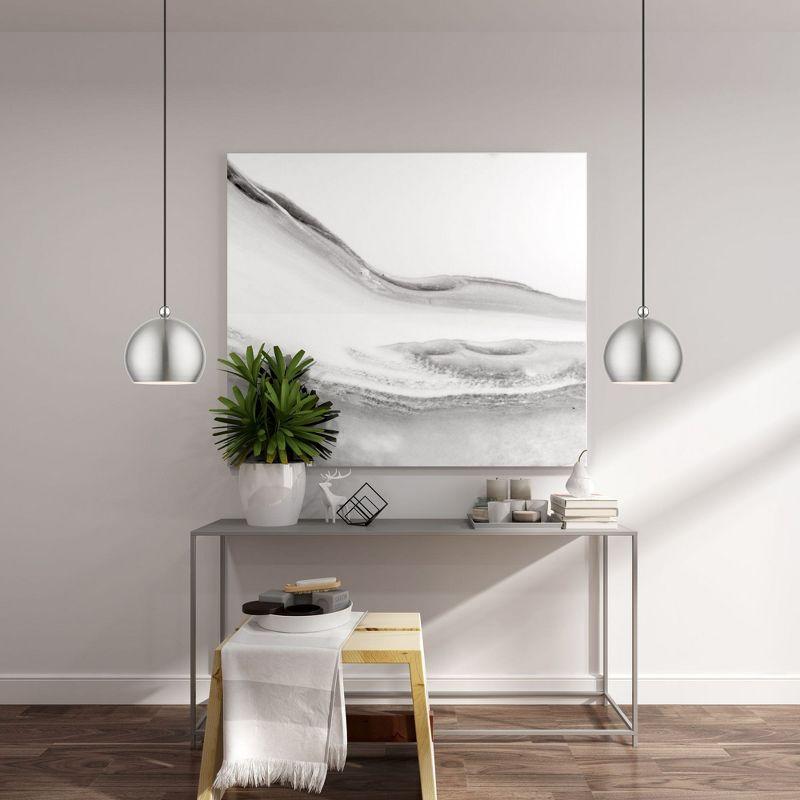 Livex Lighting Stockton 1 - Light Pendant in  Brushed Nickel/Polished Chrome