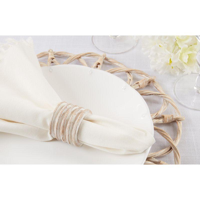 4 Piece Napkin Ring Set