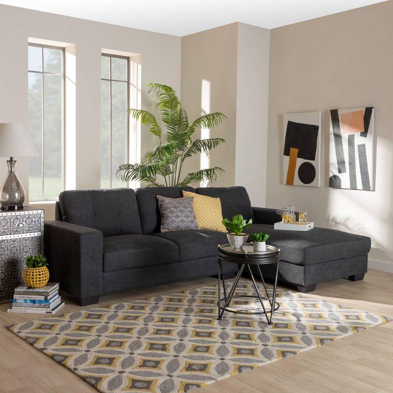 Langley Sectional Sofa - Baxton Studio