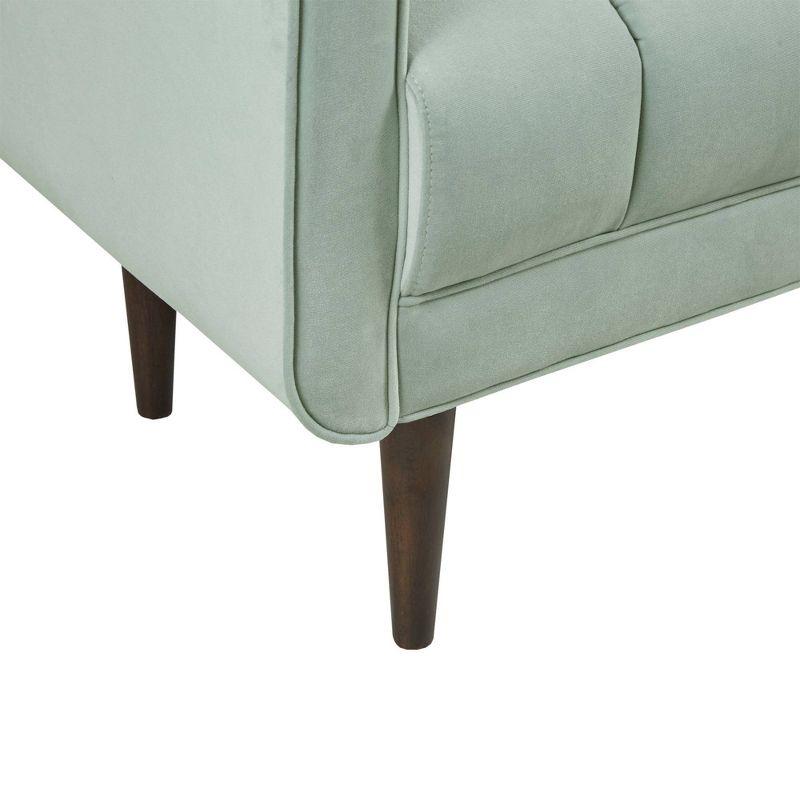 Lyndale Upholstered Modern Accent Bench Seafoam - Madison Park: Entryway, Indoor, Solid Wood Legs