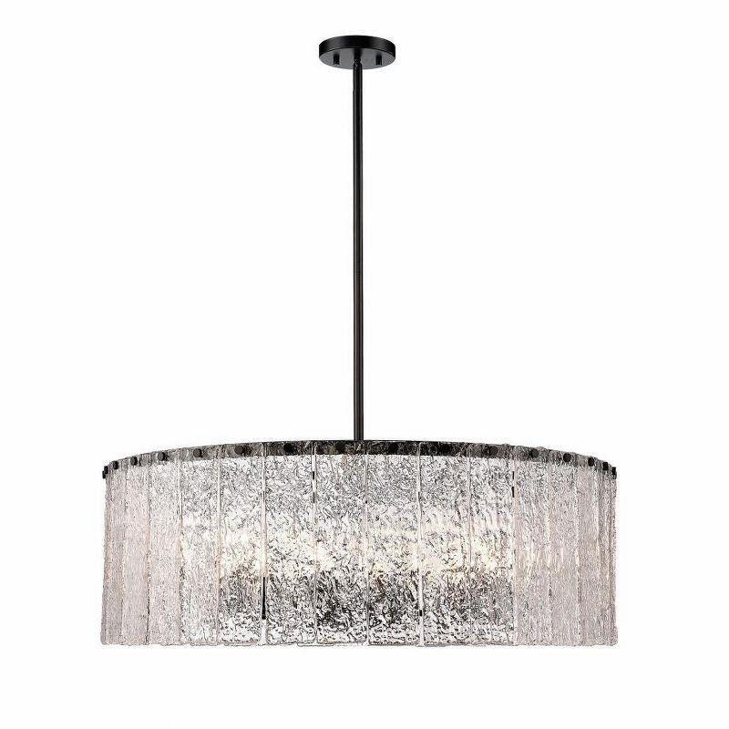 Z-Lite Glacier 12 - Light Chandelier in  Matte Black