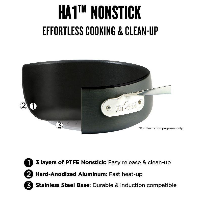 All-Clad ® HA1 Hard-Anodized Non-Stick 12" Chef's Pan with Lid