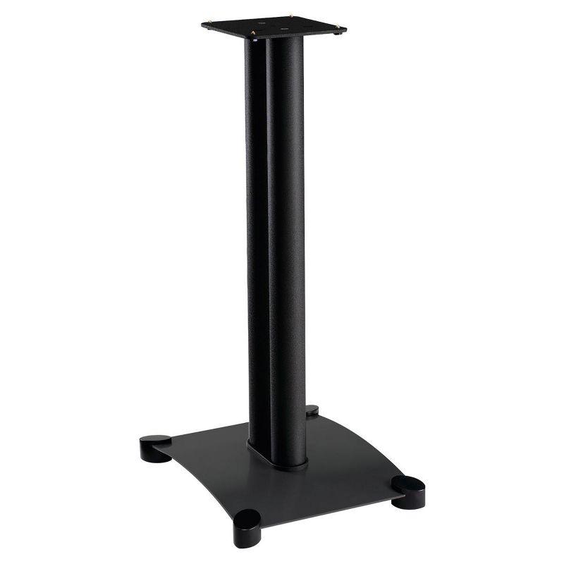 Sanus 26-Inch Black Steel Speaker Stands with Isolation Pads