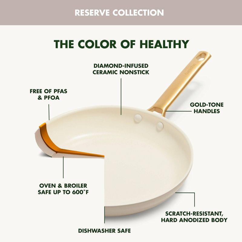 GreenPan ™ Reserve Taupe 10-Piece Ceramic Non-Stick Cookware Set with Bonus Cookbook