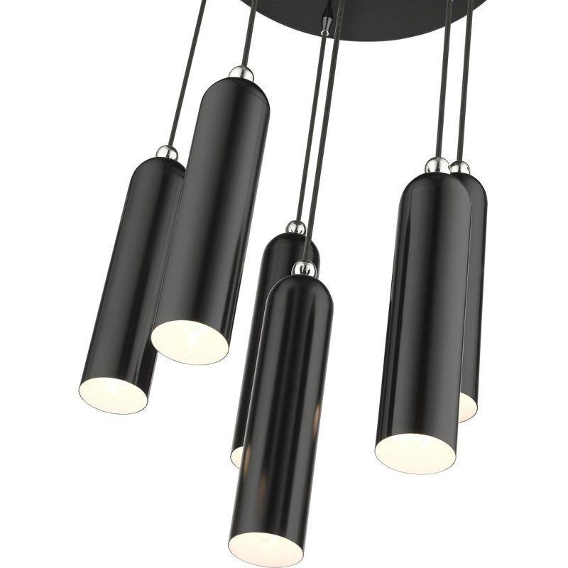 Livex Lighting Ardmore 6 - Light Pendant in  Shiny Black