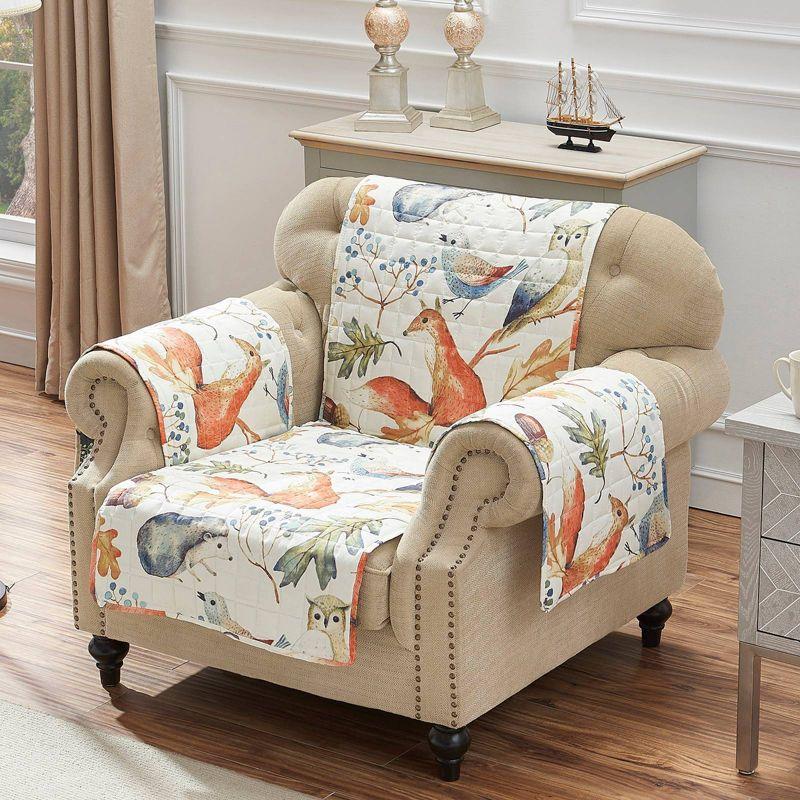 Barefoot Bungalow Elmina Willow Reversible Quilted Armchair Slipcover