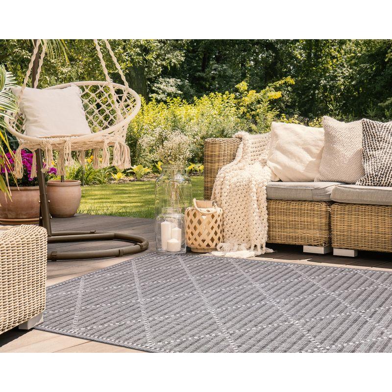 Liora Manne Malibu  Indoor/Outdoor Rug  Charcoal..