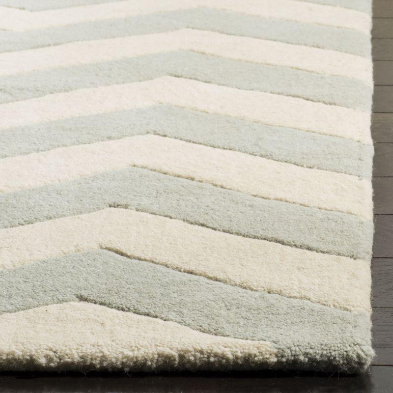 Chatham CHT715 Tufted Indoor Area Rug - Grey/Ivory - 6'x9' - Safavieh