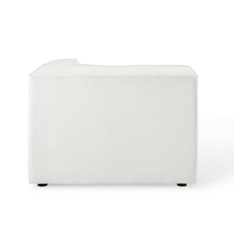 Modway Restore Sectional Sofa Corner Chair White: Upholstered Polyester, Wood Frame, Modern Style