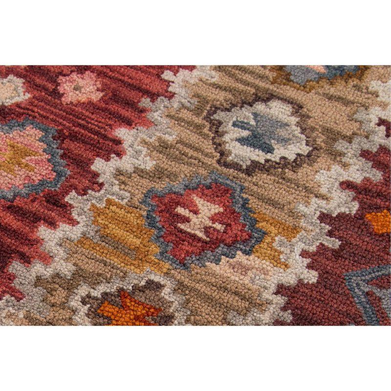 Arlington Nomadic Red Wool 5' x 8' Hand-Tufted Area Rug