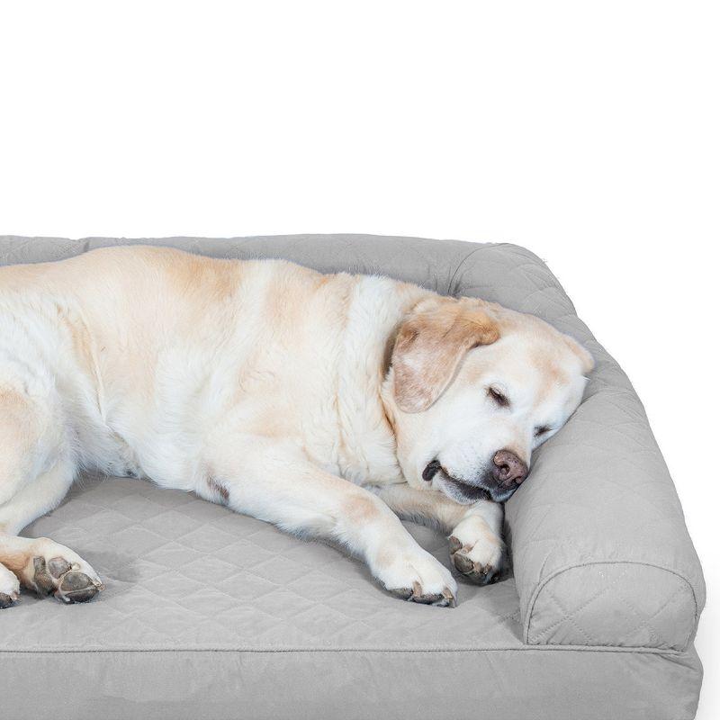 FurHaven Quilted Full Support Sofa Dog Bed