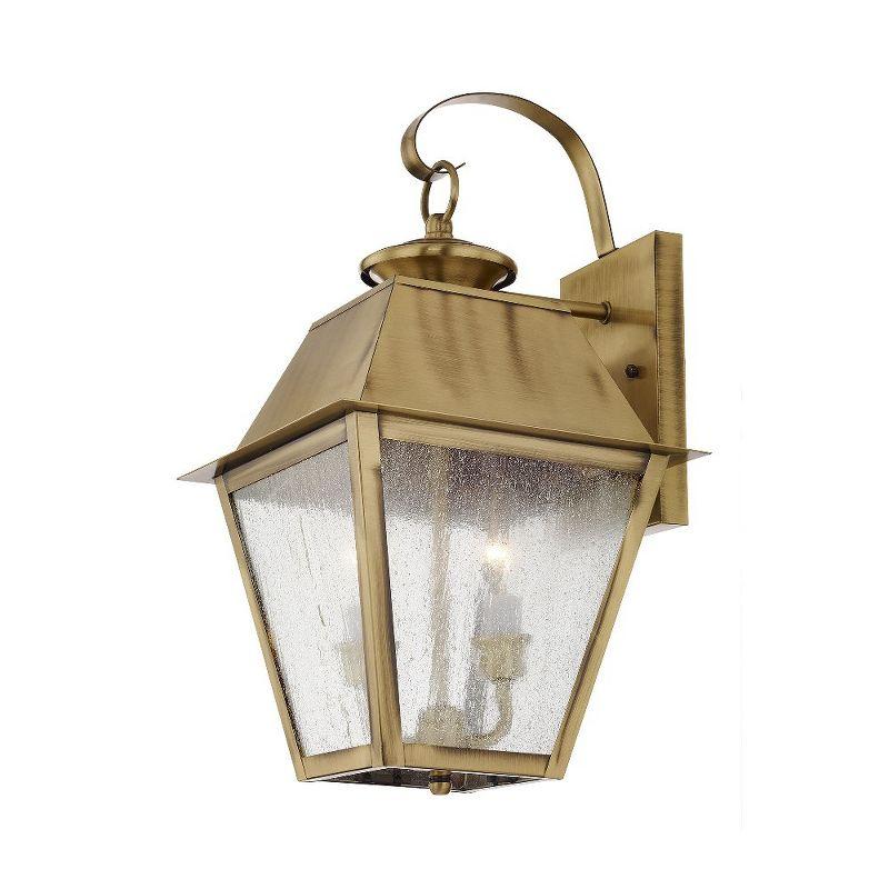 Livex Lighting Mansfield 2 - Light Wall Light in  Antique Brass