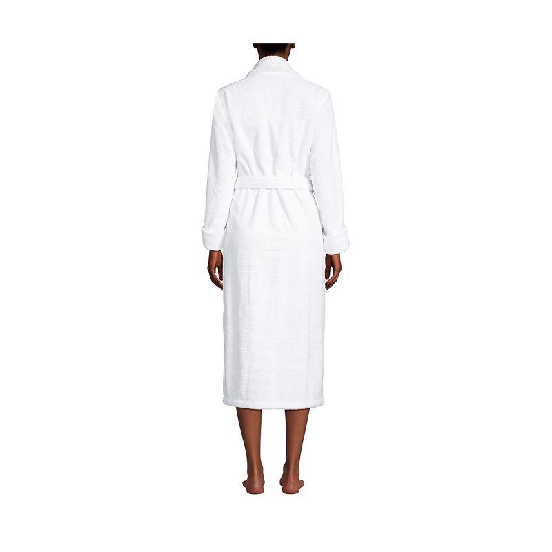 XL White Cotton Terry Cloth Long Spa Bath Robe