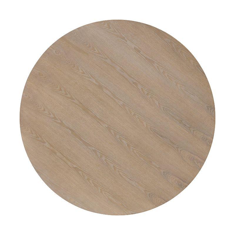 Finch Alfred Round Solid Wood Rustic Dining Table