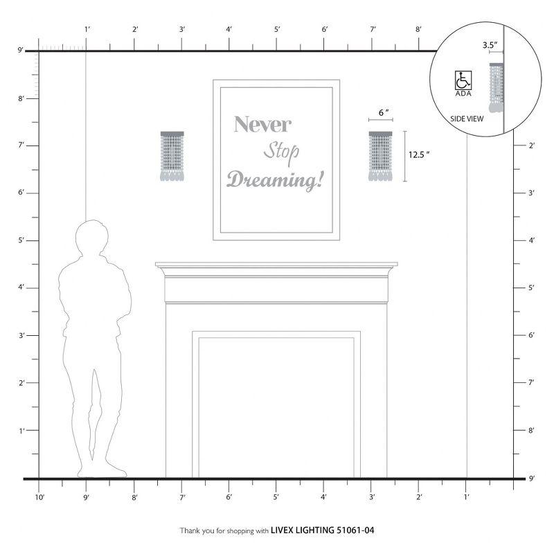 Livex Lighting Elizabeth 1 - Light Wall Light in  Black