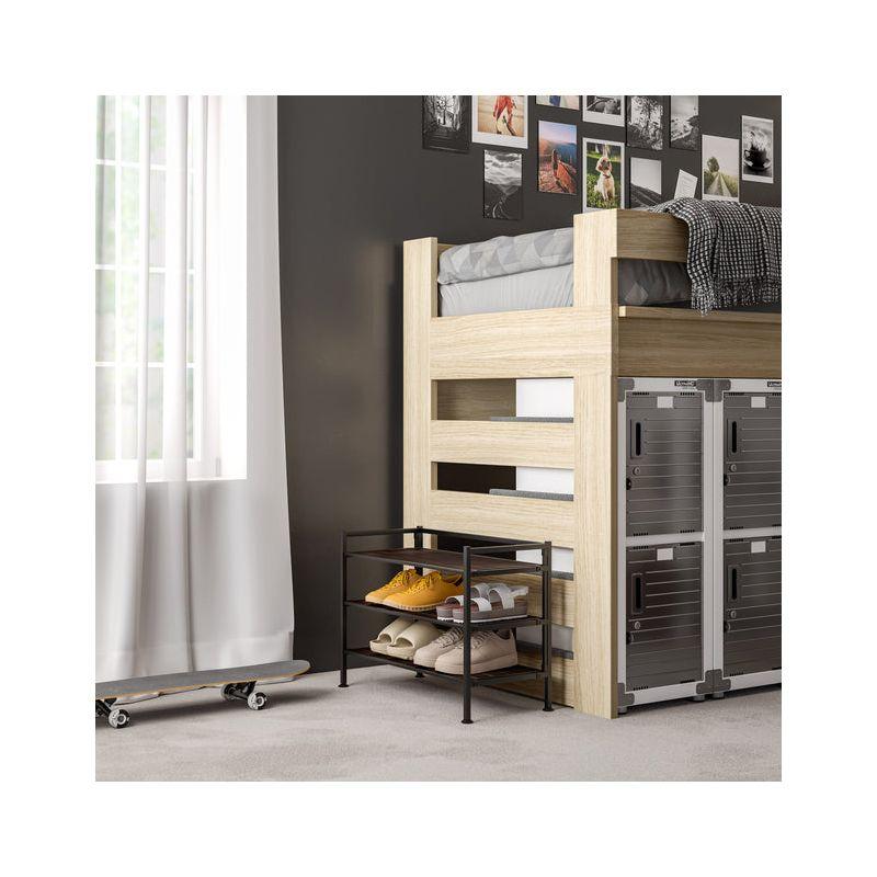 3-Tier (12 Pair) Stackable Resin Shoe Storage Rack