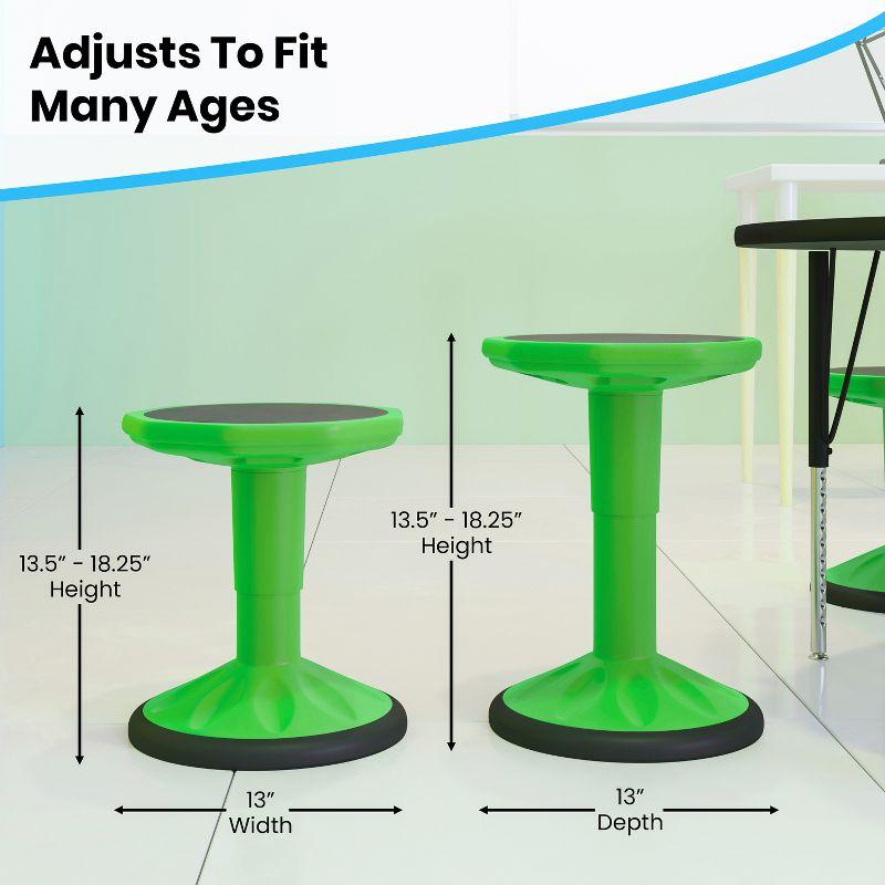 Colton Kids 14" - 18" Adjustable Height Active Learning School by Flash Furniture