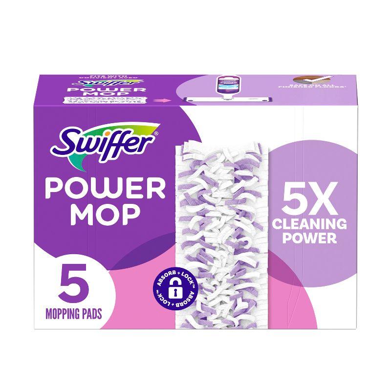 Swiffer Power Mop Multi-Surface Purple Mopping Pad Refills