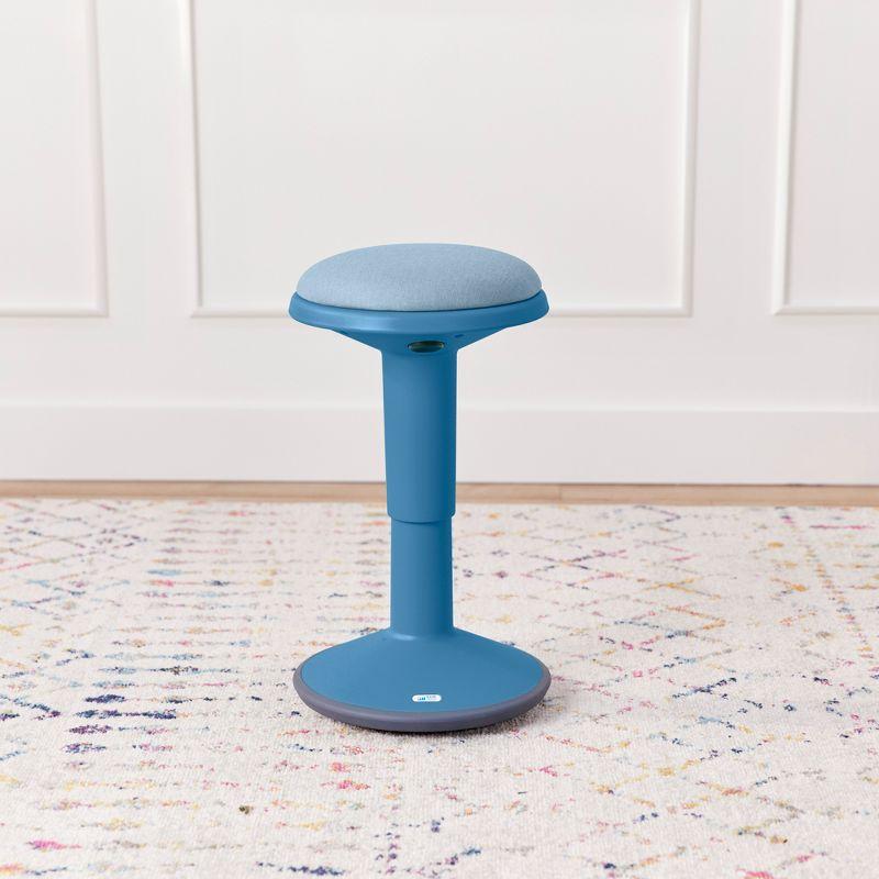 ECR4Kids ECR4Kids Sitwell Wobble Stool with Cushion, Adjustable Height, Active Seating