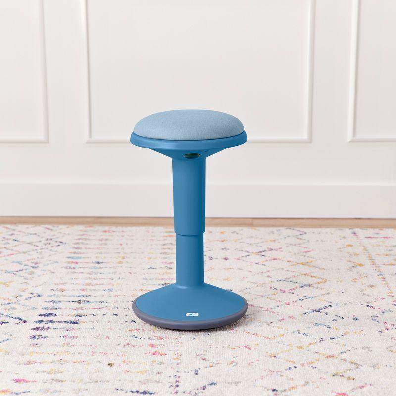 ECR4Kids Sitwell Wobble Stool with Cushion, Adjustable Height, Active Seating