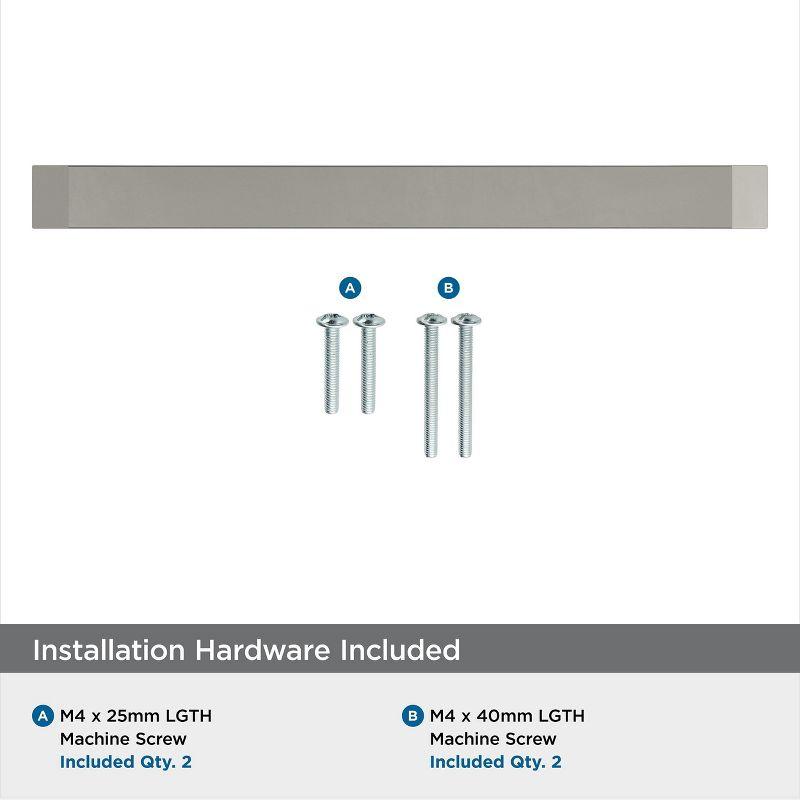 Amerock Premise 6-5/16 inch (160mm) Center-to-Center Satin Nickel Cabinet Pull