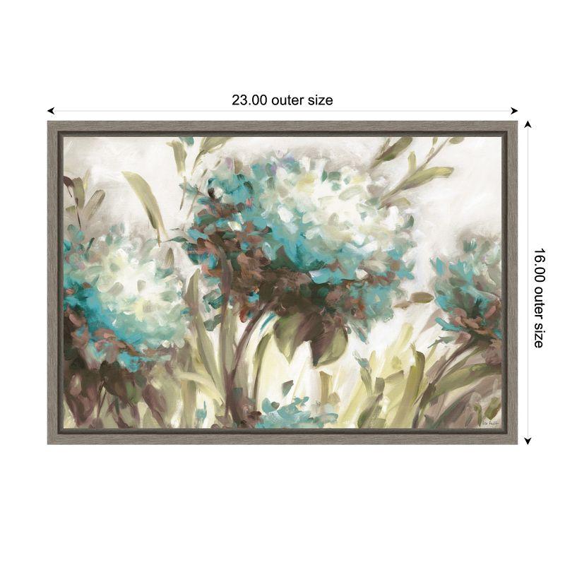 Amanti Art Hydrangea Field Neutral by Lisa Audit Canvas Wall Art Print Framed 23-in. x 16-in.