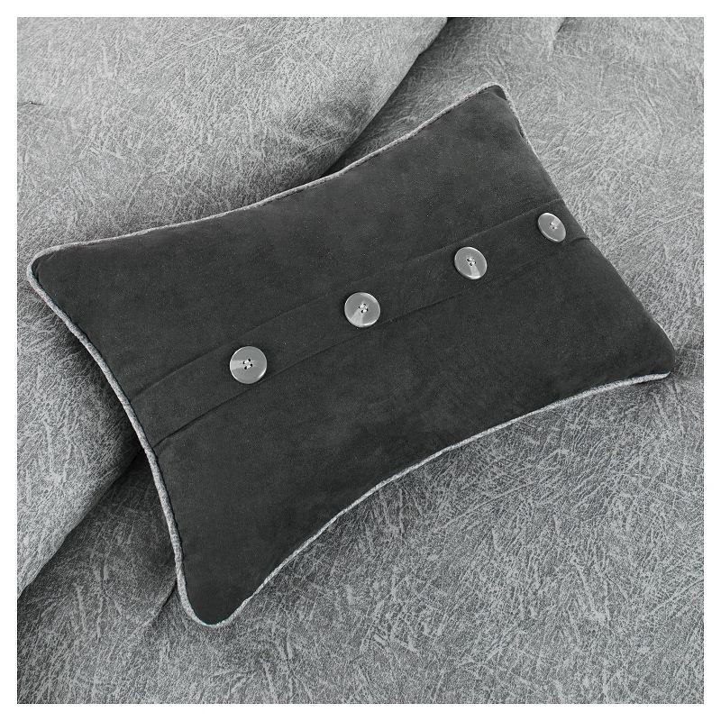 Madison Park Boone 7 Piece Faux Suede Comforter Set