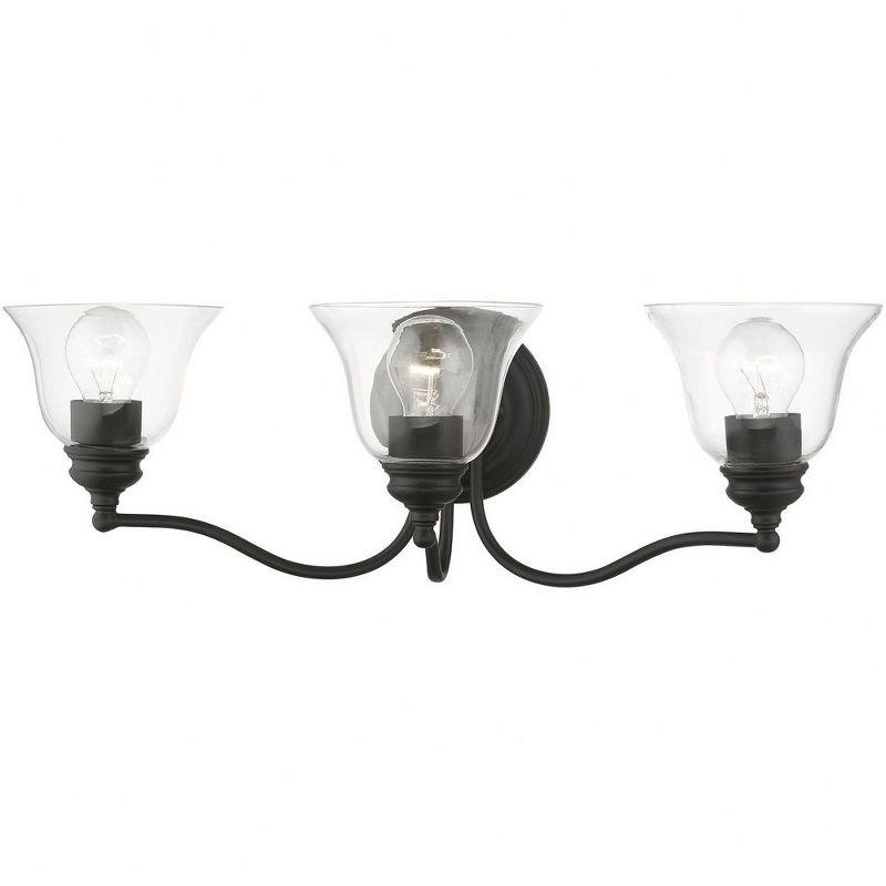 Livex Lighting Moreland 3 - Light Vanity in  Black