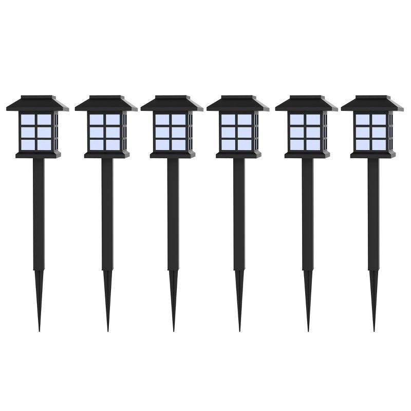 Black LED Dusk to Dawn Pathway Lights Multipack