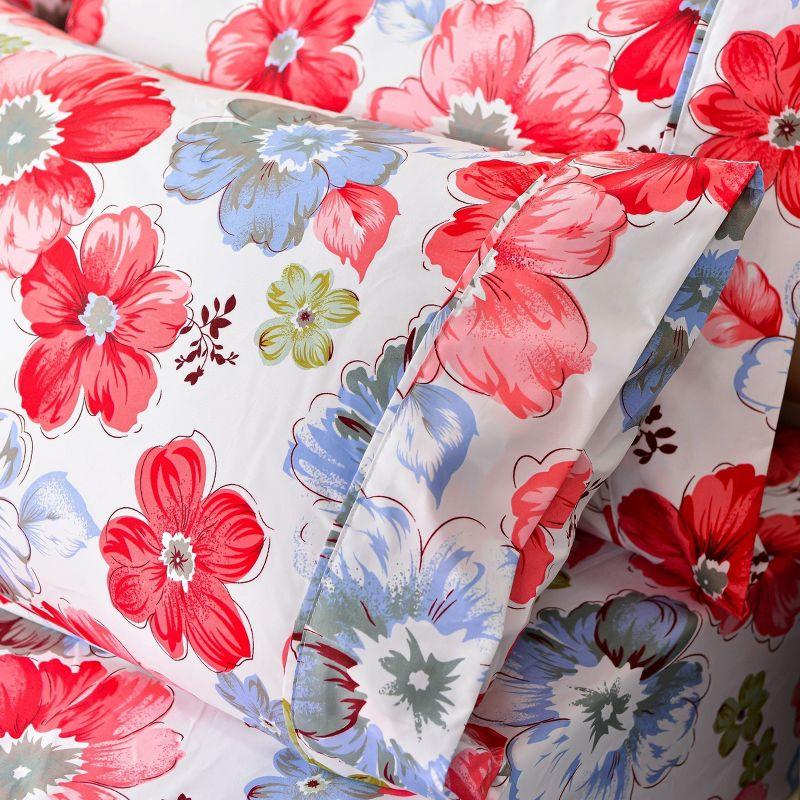 Microfiber Floral Sheet Set