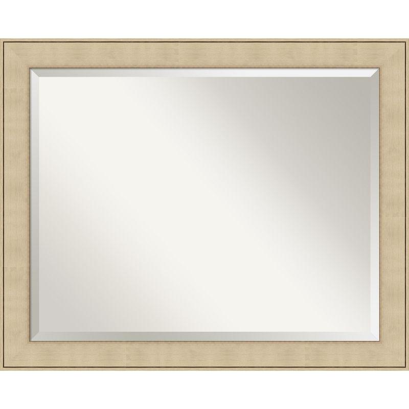 Amanti Art Classic Honey Silver Beveled Wall Mirror 26 x 32 in.