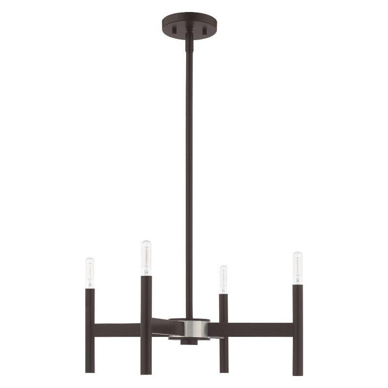 Livex Lighting Copenhagen 4 - Light Chandelier in  Bronze