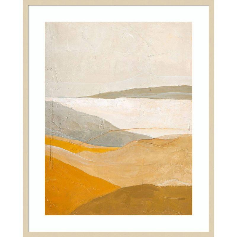 Amanti Art Yellow Field by Design Fabrikken Wood Framed Wall Art Print