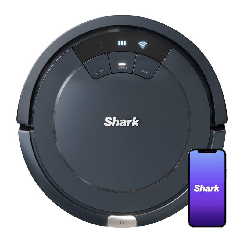 Dark Blue Cordless Robotic Vacuum with Smart Control